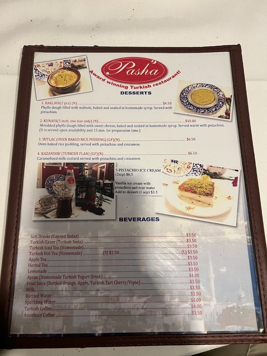 Pasha Turkish Restaurant Menu-1